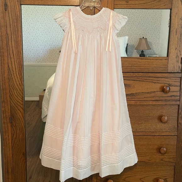 Smocked, Size 4 Dress with Pink Slip - Picture 1 of 8
